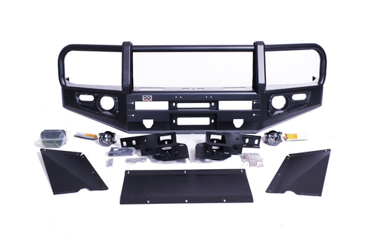 Premium Front Bumper with Bull Bar for Lexus LX470 / Toyota Land Cruiser LC100 1998-2007